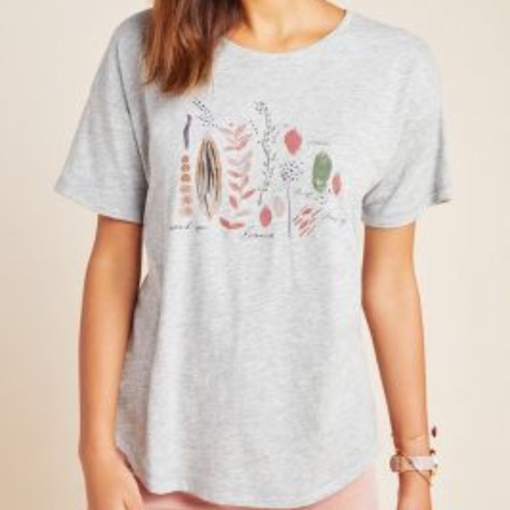 Anthropologie Botanical Graphic tee
